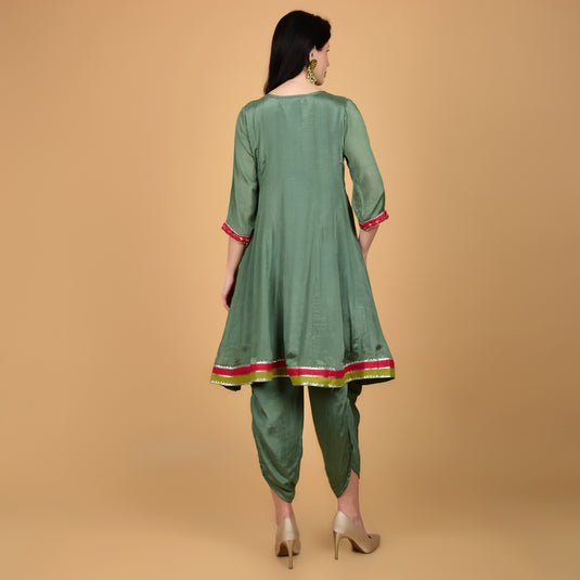 Honeylane's Green Patiala Suit