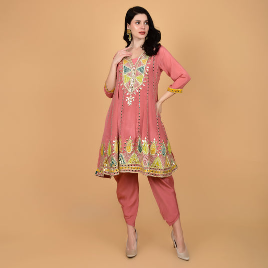 Honeylane's Pink Patiala Suit