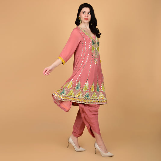 Honeylane's Pink Patiala Suit