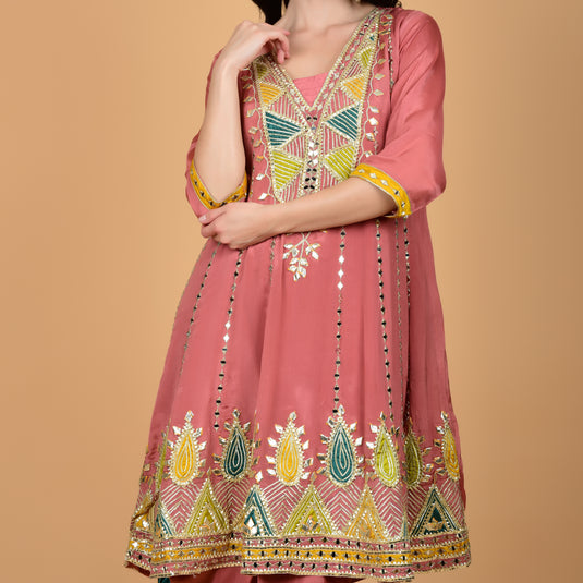 Honeylane's Pink Patiala Suit